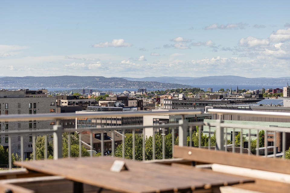 Lys og sentral 1-roms leilighet rett ved BI. IN-ordning. Leilighet fra 2007* | felles, solrik takterrasse. — bilde 23