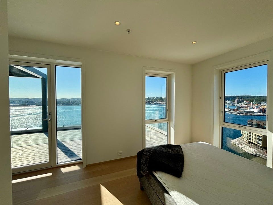 Bedroom 2 also has a lovely view out over Kanalbyen