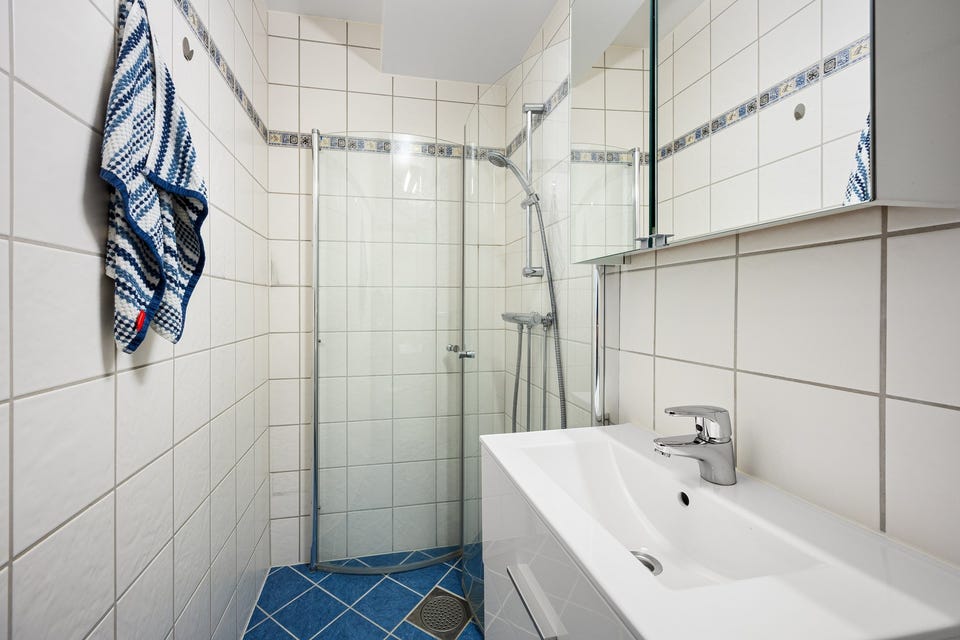 Baderom fra 2007 som ble renovert i regi av borettslaget.