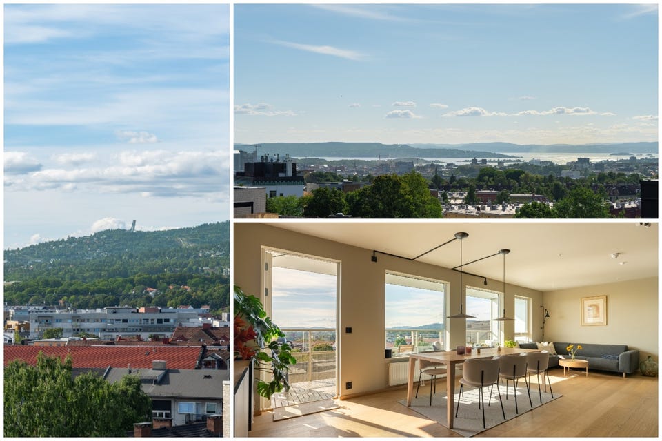 Lekker 3-R selveiet toppleilighet fra 2018 I Solrik vestvendt balkong på 15m² med fin utsikt I Heis I Garasje m/lader*