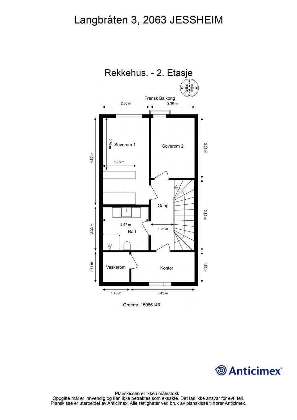 Plantegning 2. etasje.