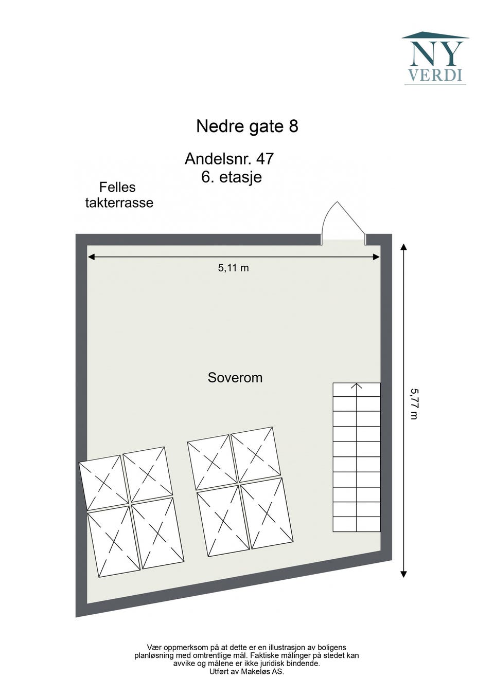 Plantegning loft.