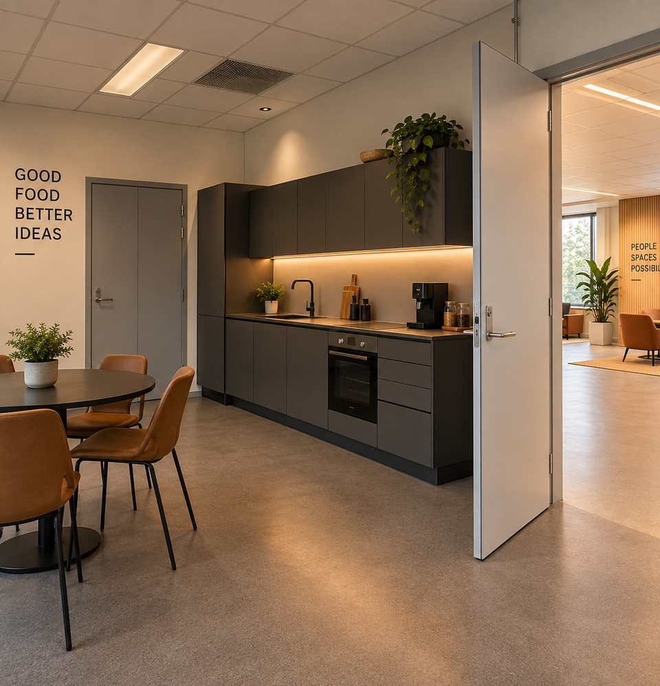 Illustrasjon: Bygget holder allerede en høy og moderne teknisk standard, og gir et godt utgangspunkt for etablering av både egne kontorlokal
