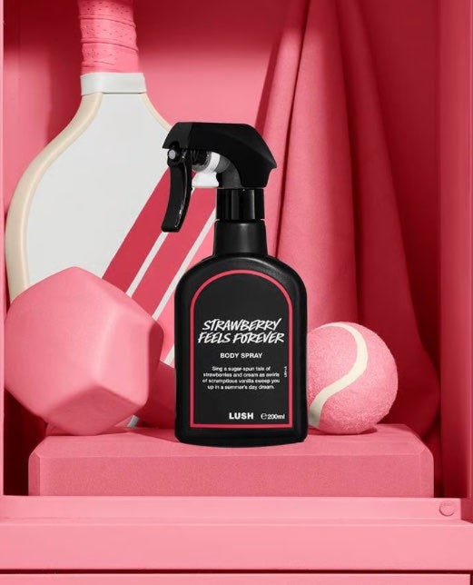 LUSH STRAWBERRY FEELS FOREVER ボディスプレー ストロベリー