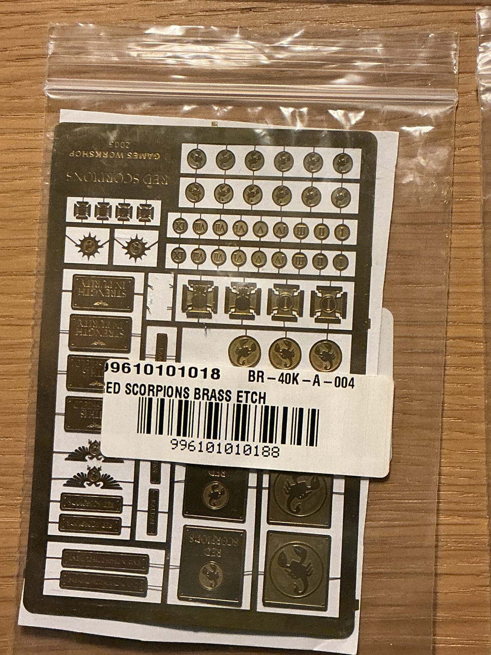 Forge World Red Scorpions Brass Etched Symbols – Ny, uåpnet