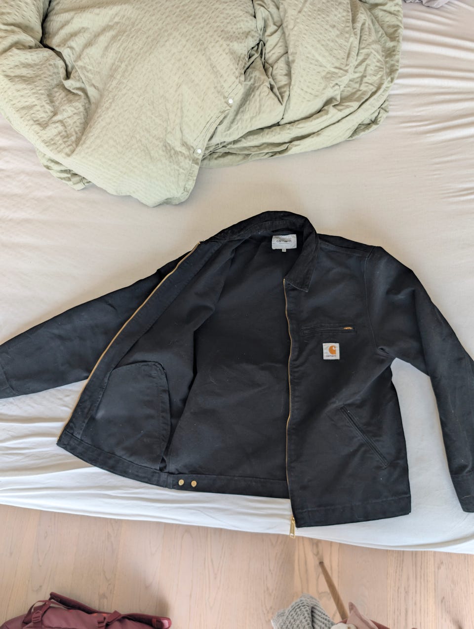 Carhartt WIP Detroit Jacket (Som ny) Størrelse Medium Svart