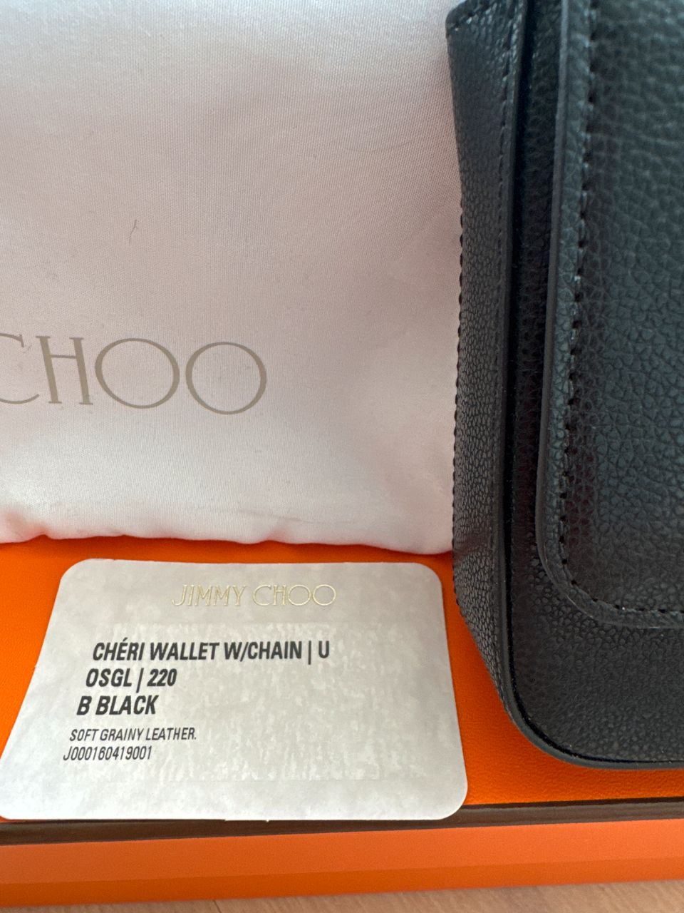 長財布 JIMMY CHIOO CHERI SOFT GRAINY CHAIN FLAP WALLET JIMMY CHIOO CHERI SOFT GRAINY CHAIN FLAP WALLET (Jimmy Choo