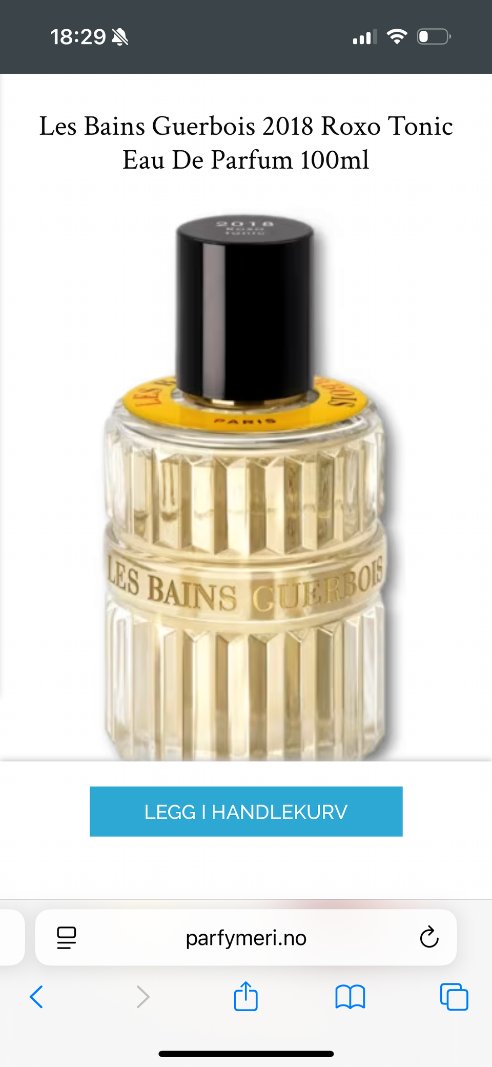LES BAINS GUERBOISレバンゲルボワ　ROXOTONIC 2018 2018 Roxo Tonic Les Bains Guerbois perfume - a fragrance for
