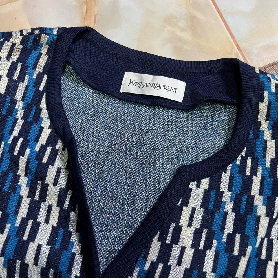 ジャケット・アウター Vintage Yves Saint Laurent knit jacket 80s 