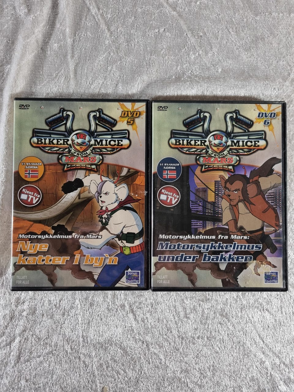 Biker Mice From Mars DVD'er - DVD 5 og 6 - Norsk Tale | FINN-torget