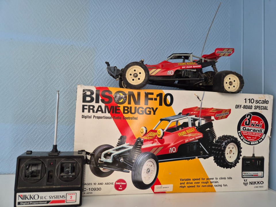 Nikko Bison F-10 Frame Buggy 1/10 scale med eske. | FINN-torget