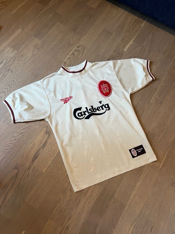 96-97 リバプール No.7 マクマナマン Liverpool bortedrakt 96