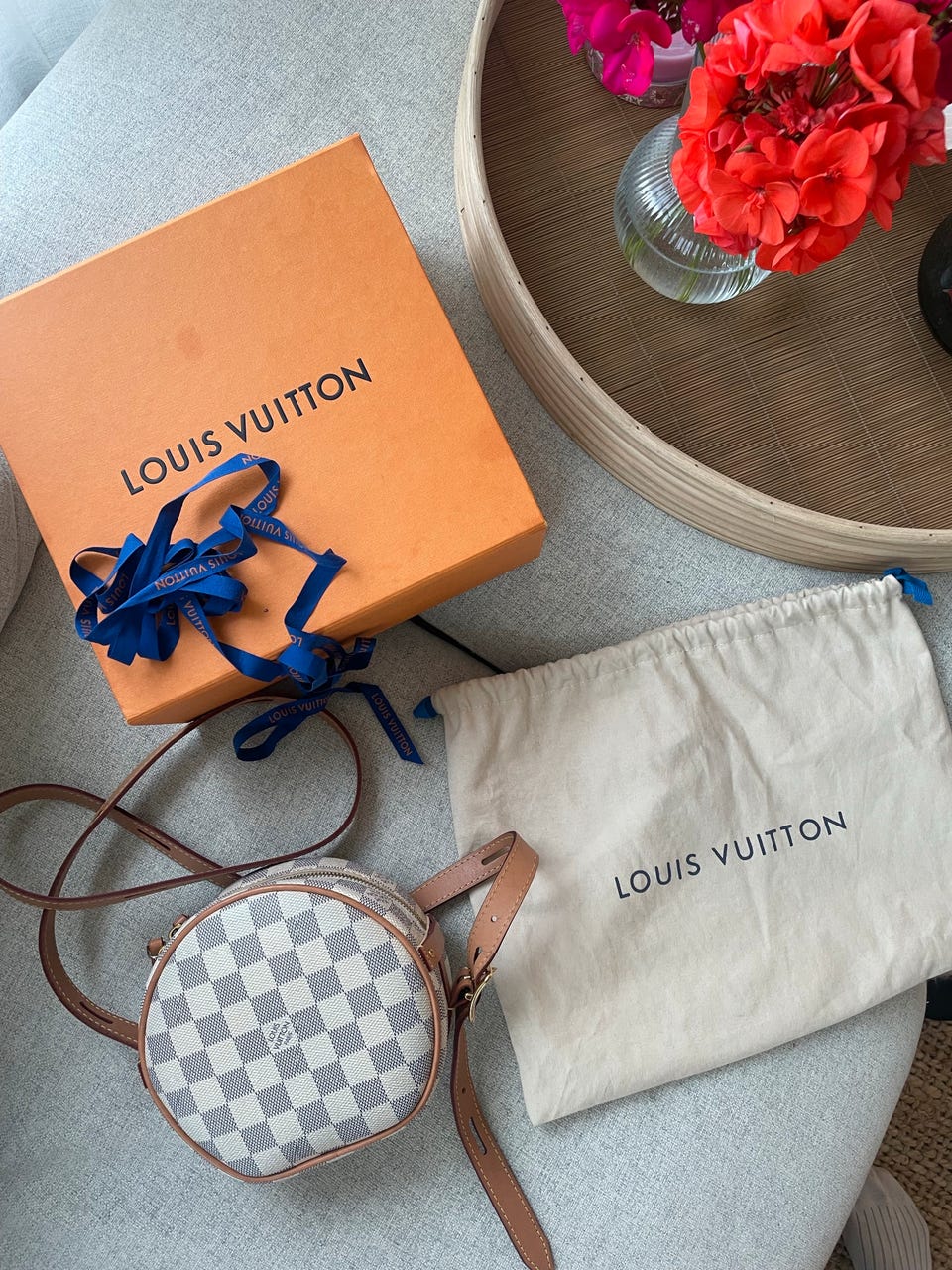 Lv Bag Boite Chapeau Souple Pm Damier Azur Lv Azur Sling Bag Louis