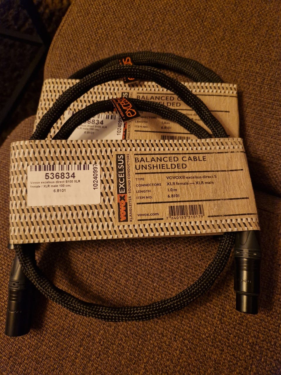 2 stk Vovox excelsus direct S XLR | FINN-torget