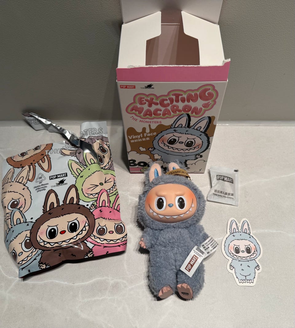 新品 ラブブ exciting macaron sea solt coconut Labubu The Monsters Exciting Macaron Vinyl Face Series Sea