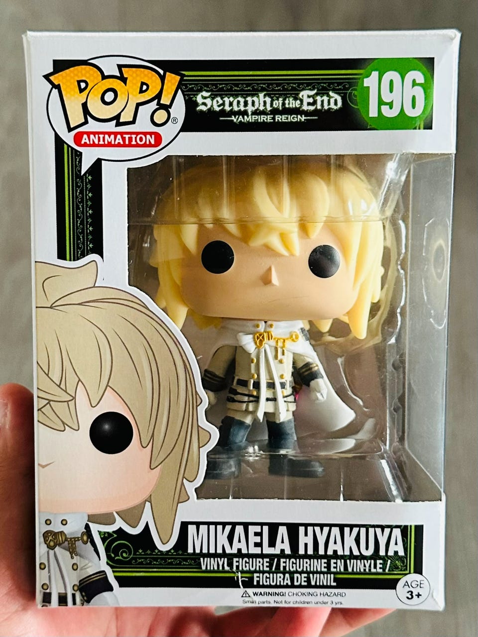 Funko MIKAELA HYAKUYA 196 セラフ・オブ・ザ・エンド Figurine Pop! Animation 196 - Seraph of the End : Vampire