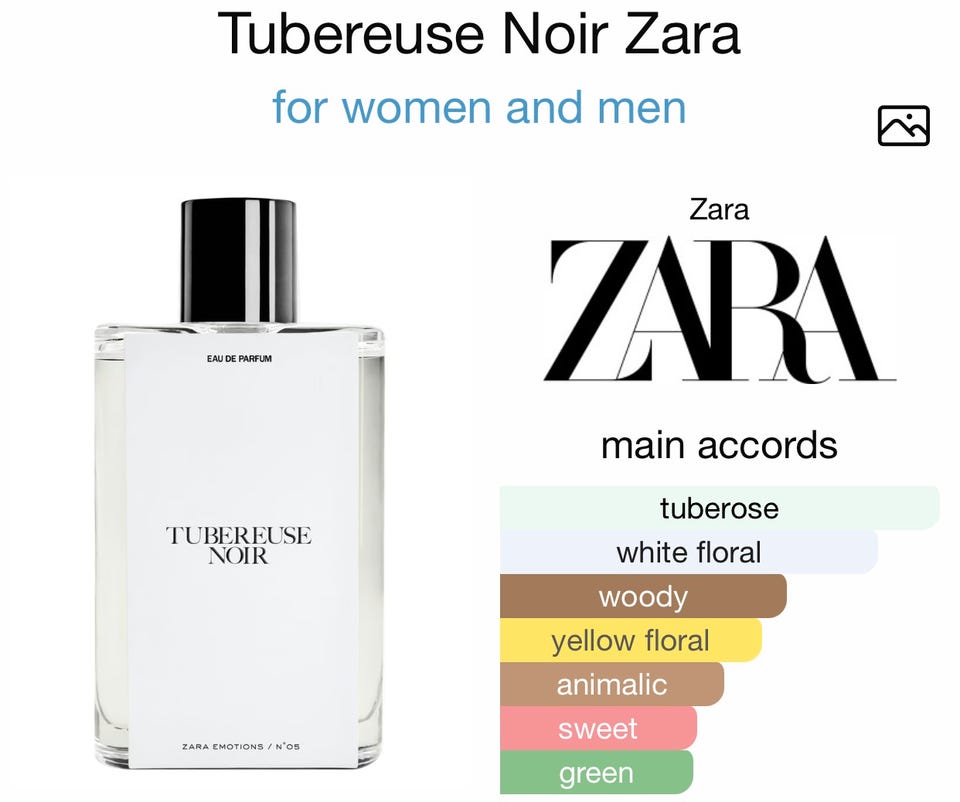 Perfume Zara Emotions Tubereuse Noir Zara Emotions Tubereuse Noir 2025