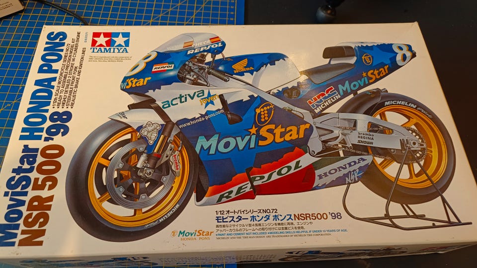 オートバイ・バイク MoviStar HONDA PONS NSR500 '98 TAMIYA MoviStar Honda PONS NSR500 '98 1/12 .Item14072 from