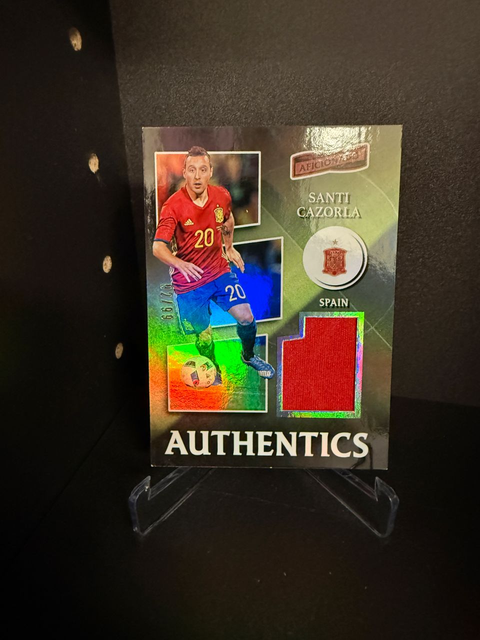 2016-17 Panini Aficionado Santi Cazorla Authentics Prime