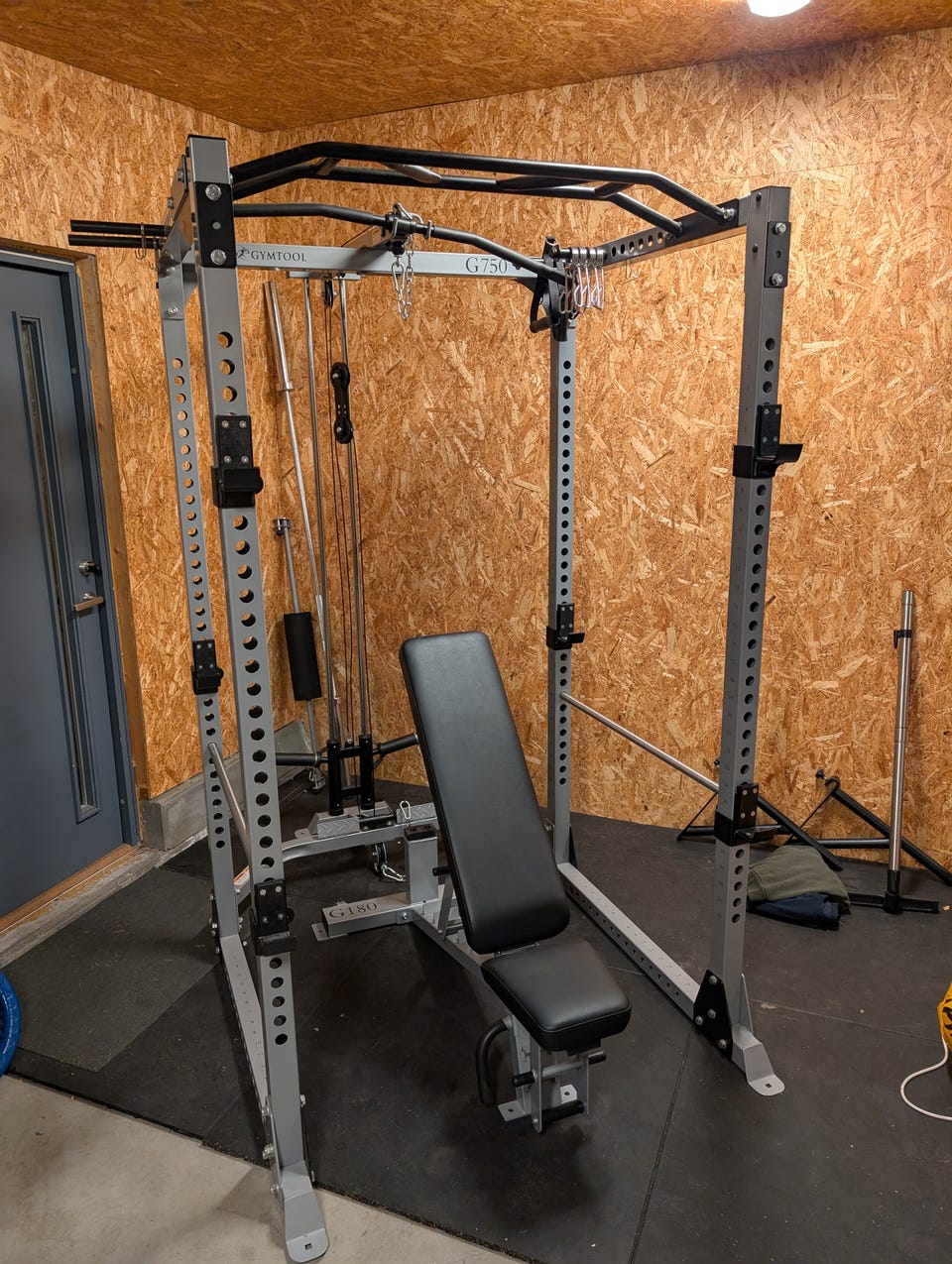 Exercise Squat Rack Mpex Powerhouse 688 Power Cage Med Sittende
