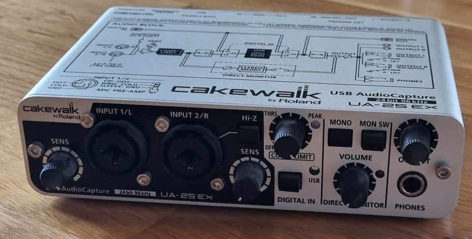 DTM・DAW cakewalk by Roland UA-25EX Roland/Cakewalk UA-25EX USB Stereo Audio Capture & MIDI