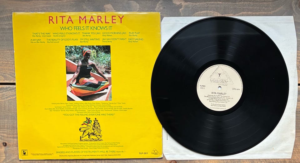 Rita Marley – Who Feels It Knows It (LP, Trident Records, UK