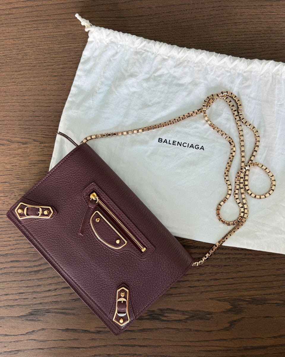 BALENCIAGA Metallic Edge WOC FINN-torget