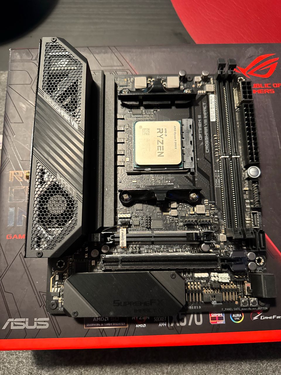 AMD 5900X, Asus ROG Crosshair VIII Impact, 32GB RAM og