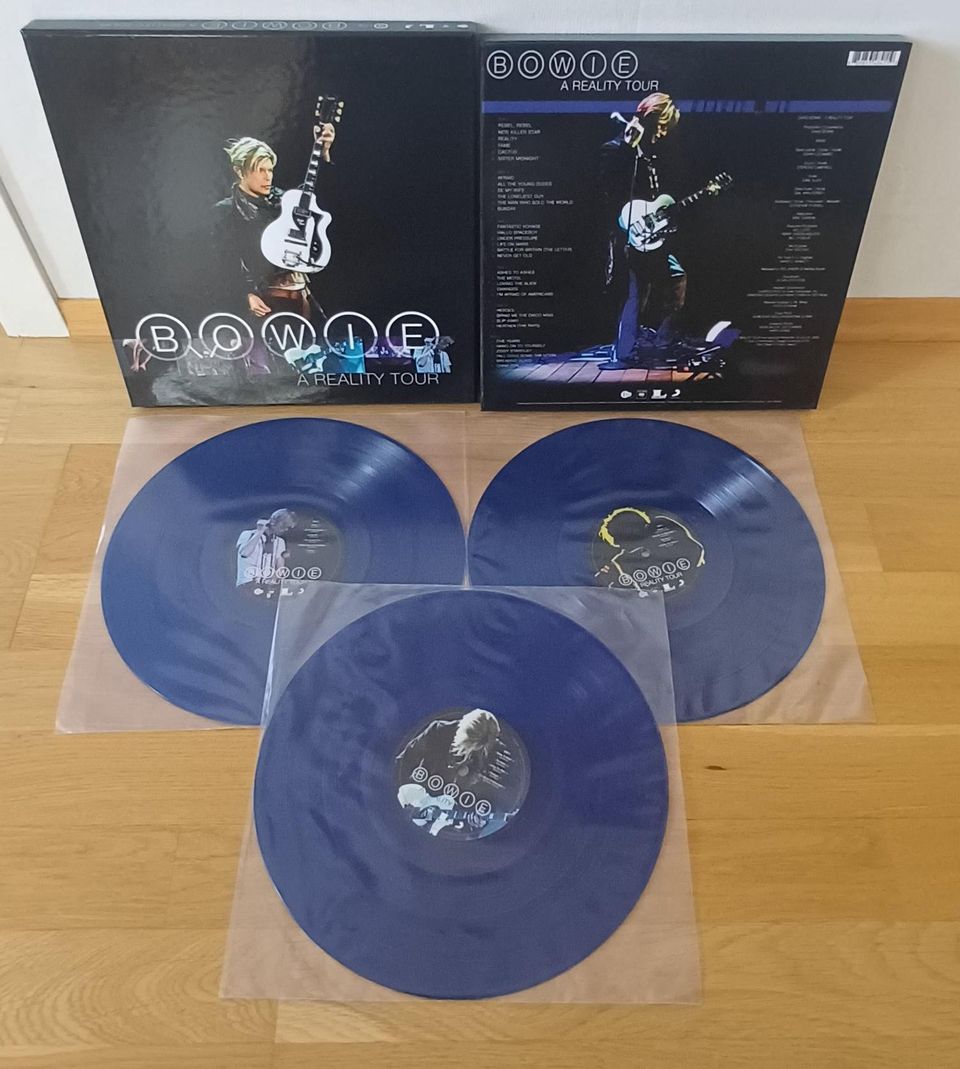 David Bowie : A Reality Tour. 3LP Vinyl-boks - fantastisk