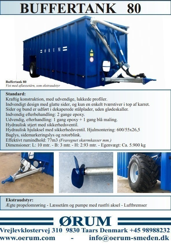 Ørum buffertank for gjødsel 60-100m3 2026 – bilde 11 av 17