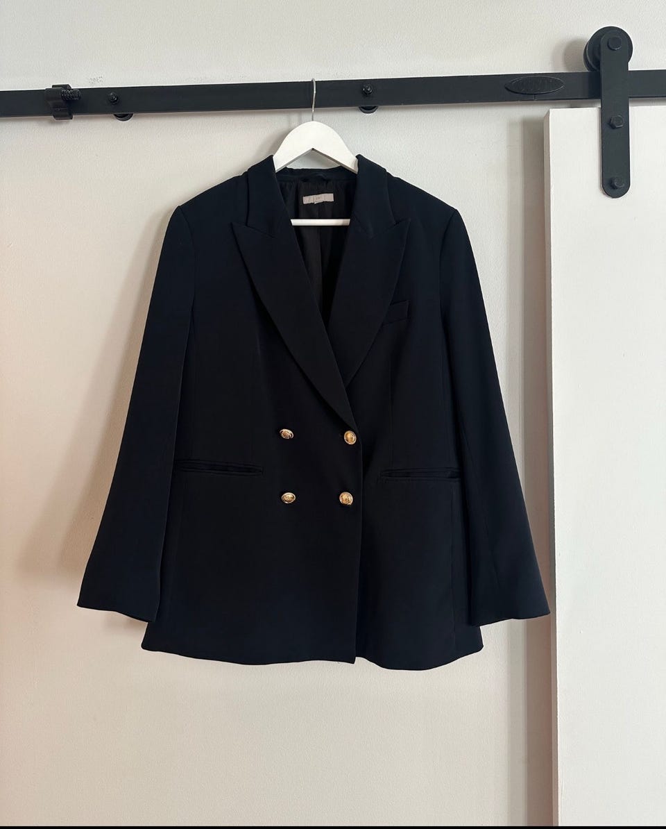 H&M Blazer Blå Dame Størrelse 46 FINN-torget