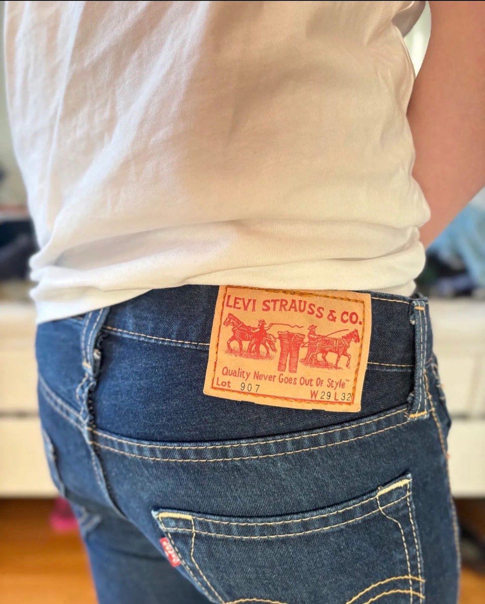 Vintage Levi's 907 bootcut FINN-torget