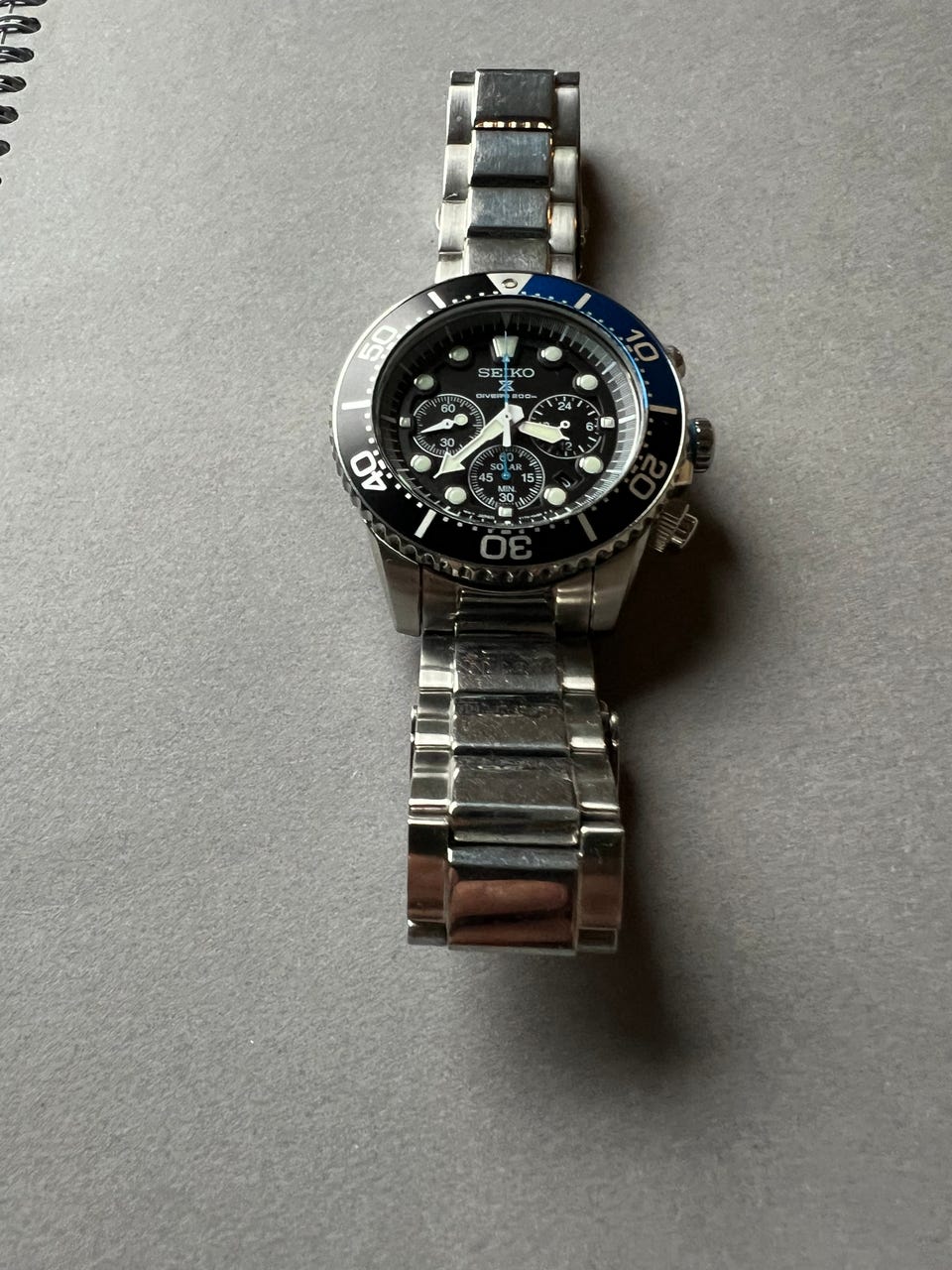 Seiko, Prospex Chrono SSC017P1 Solar, Divers 200 m, herre