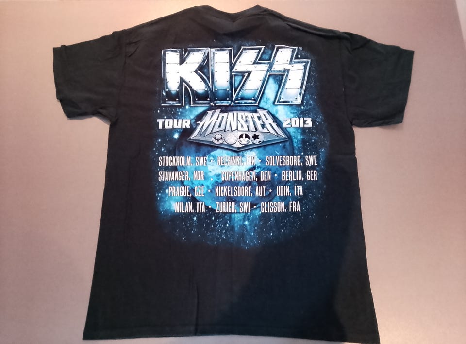 KISS Tour Monster 2013 T-skjorte Svart L | FINN-torget