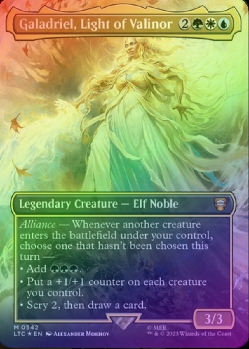 Magic the gathering foil - Galadriel, Light of Valinor | FINN-torget