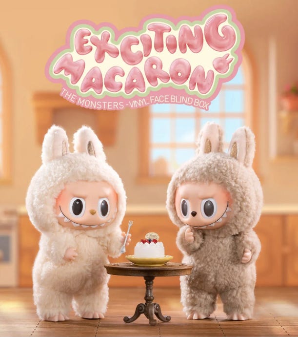 Labubu exciting macaron soymilk (den hvite) | FINN-torget