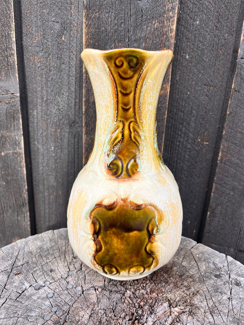 Høy vintage keramikk vase fra Bay W.Germany | FINN-torget