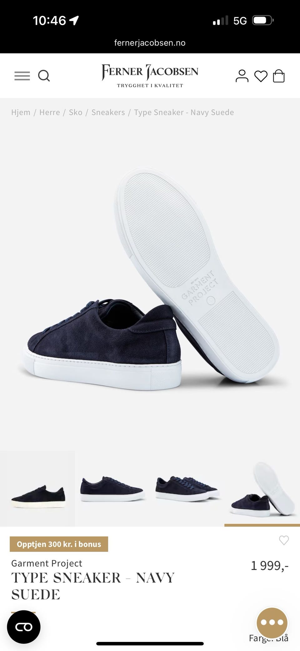 Garment project sneakers FINN-torget