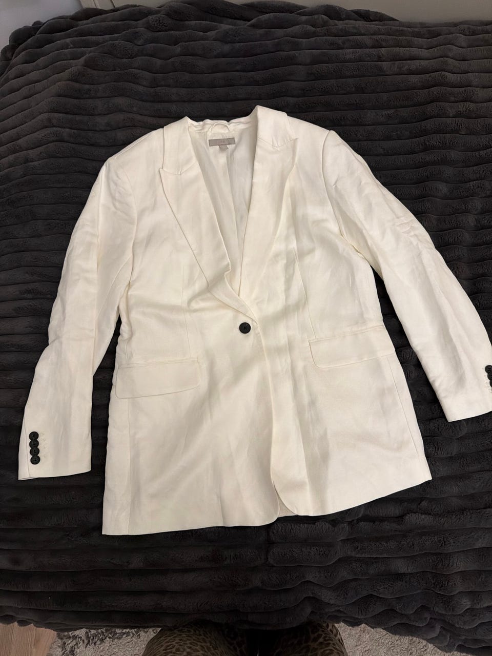 H&M Blazer Dame Hvit M FINN-torget