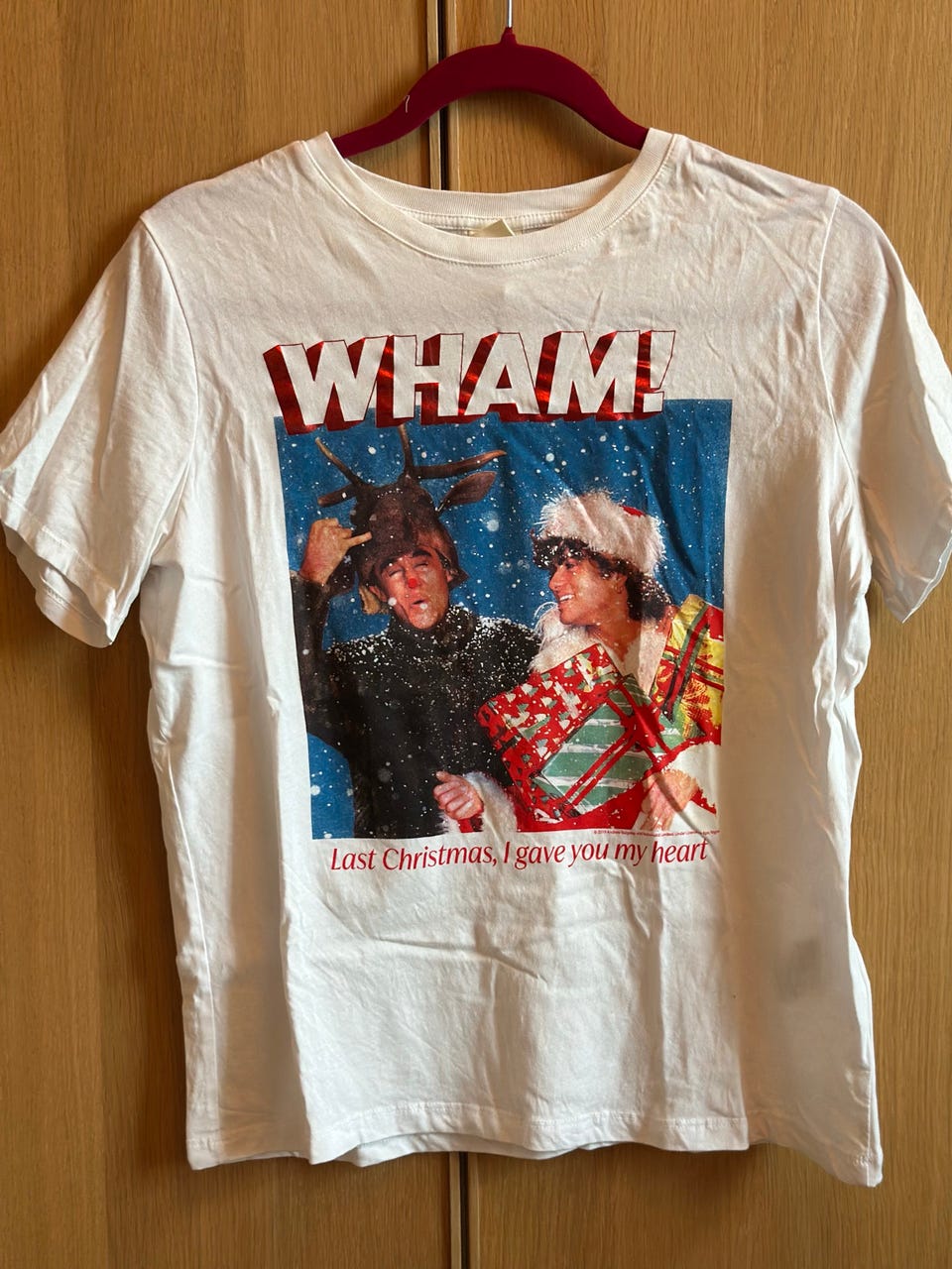 H&M WHAM! T-skjorte hvit M dame FINN-torget