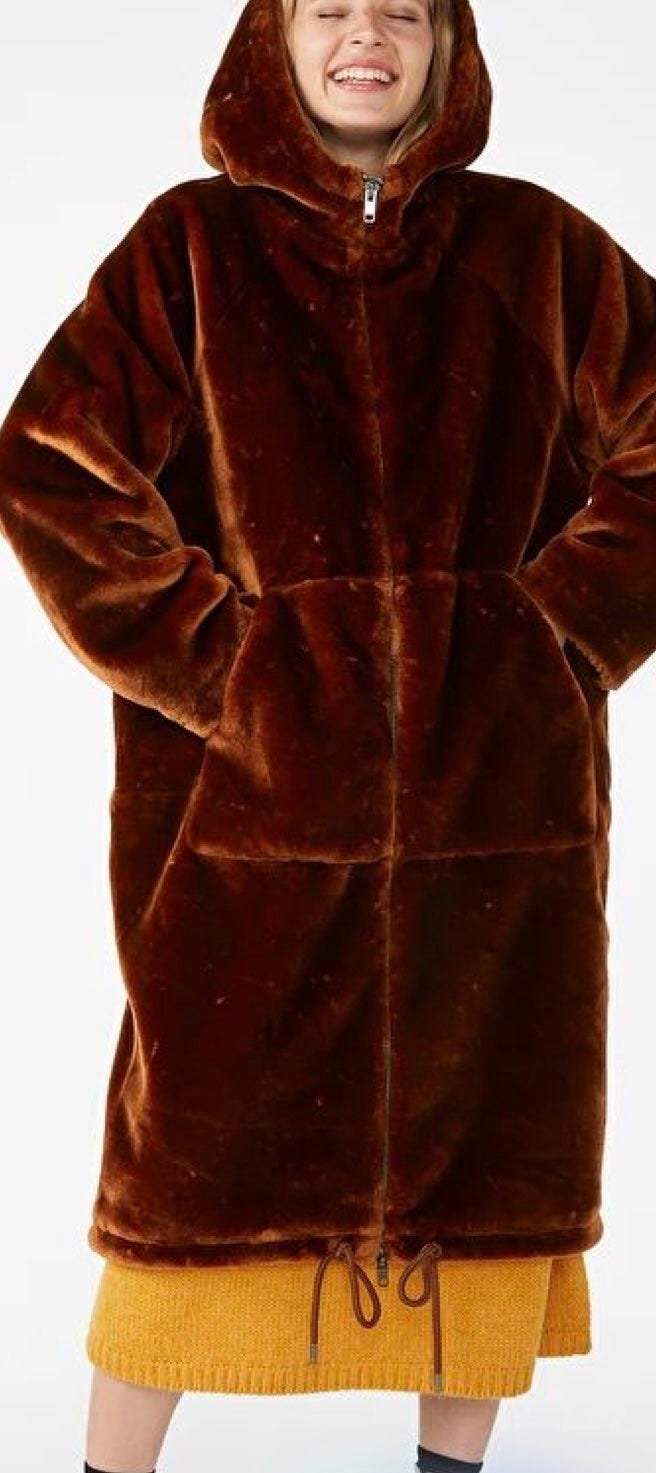 Monki faux fur coat M FINN-torget - Main Image