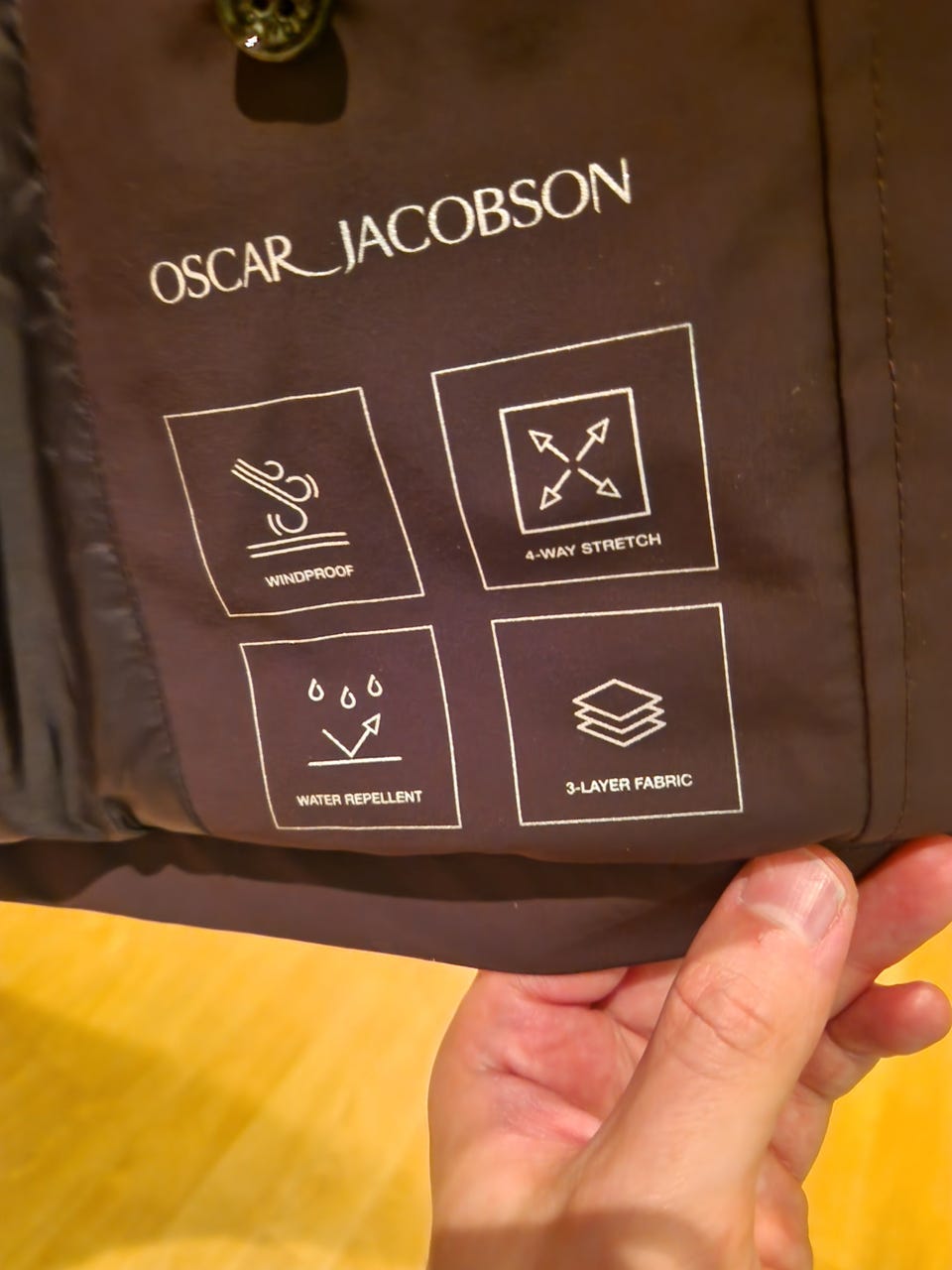 Oscar Jacobson brun medium nylon M65 jakke FINN-torget