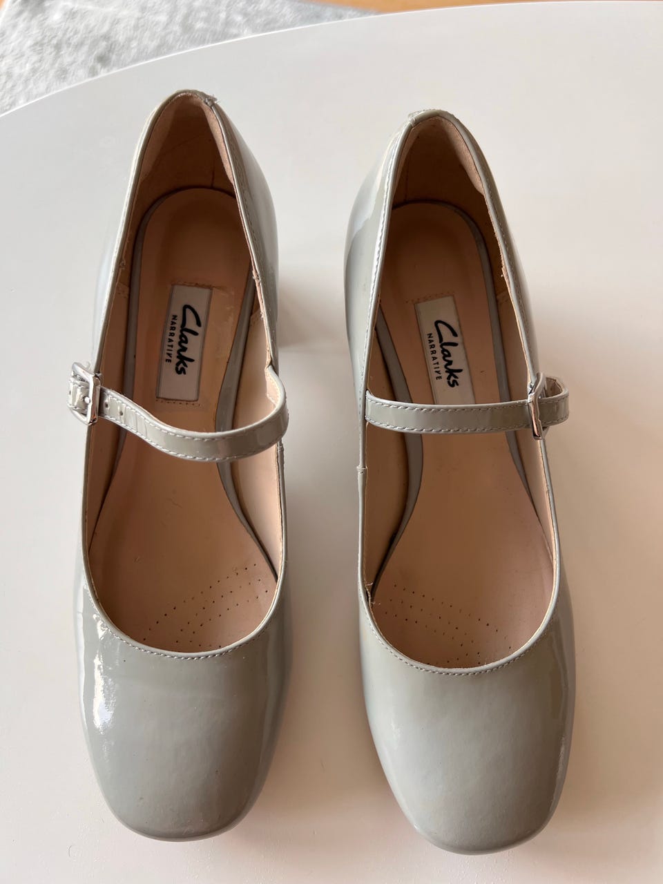 Clarks Chinaberry Pop Hæler Grå/Blå Skinn Str 39 FINN-torget