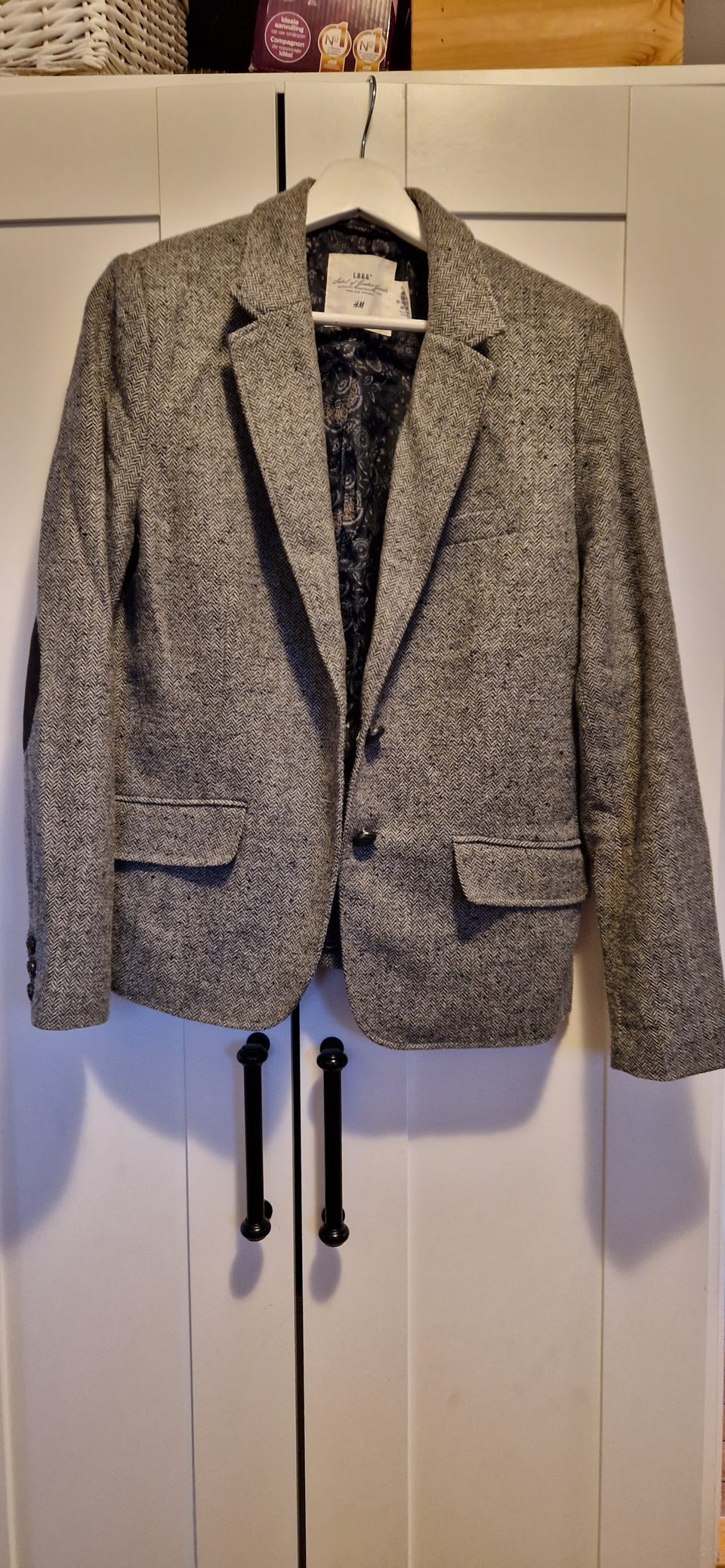 H&M Blazer Grå Ull 44 Dame FINN-torget