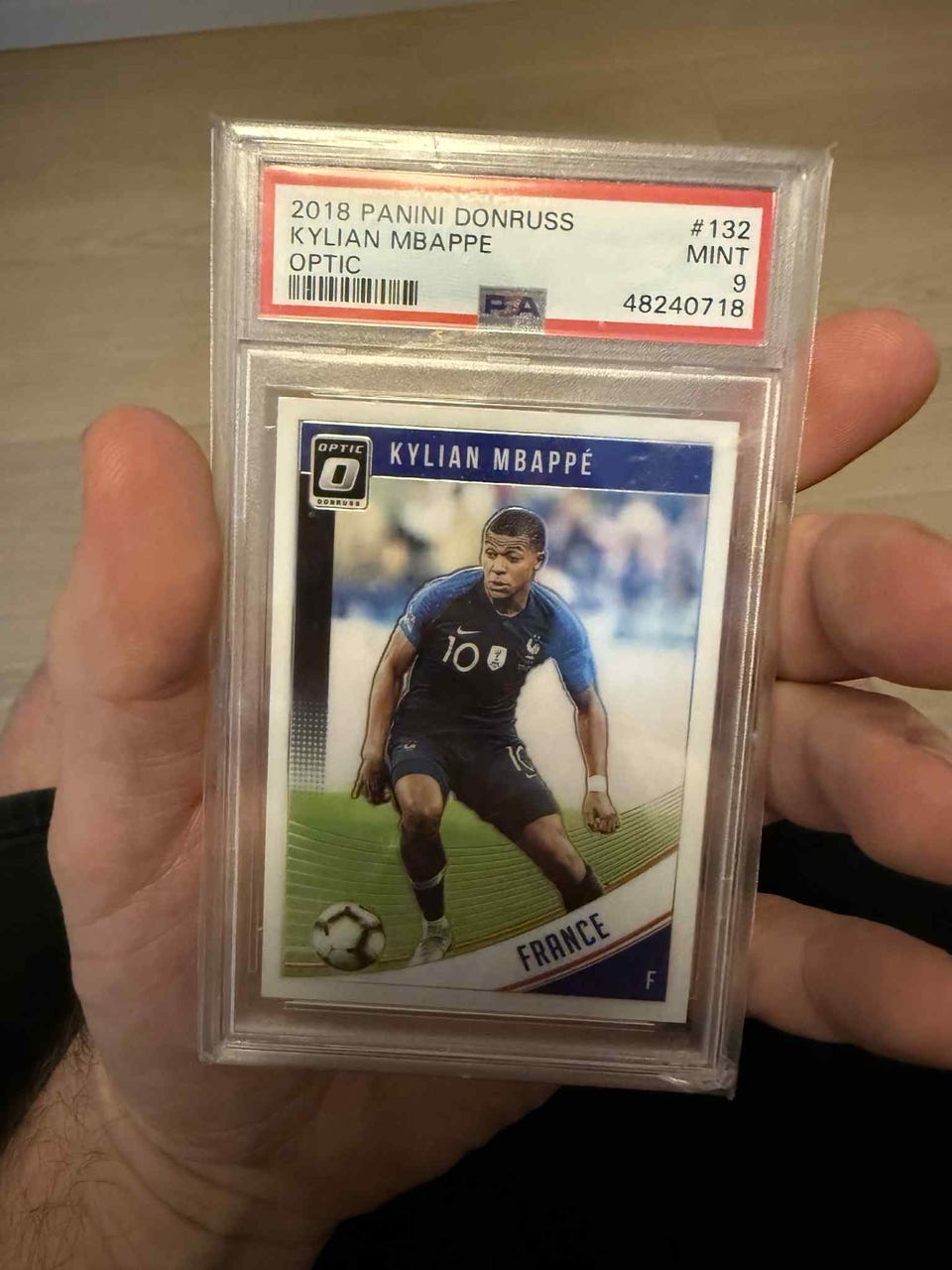 Kylian Mbappe 2018 Donruss Soccer PSA 9 #132 France RC Rookie WC