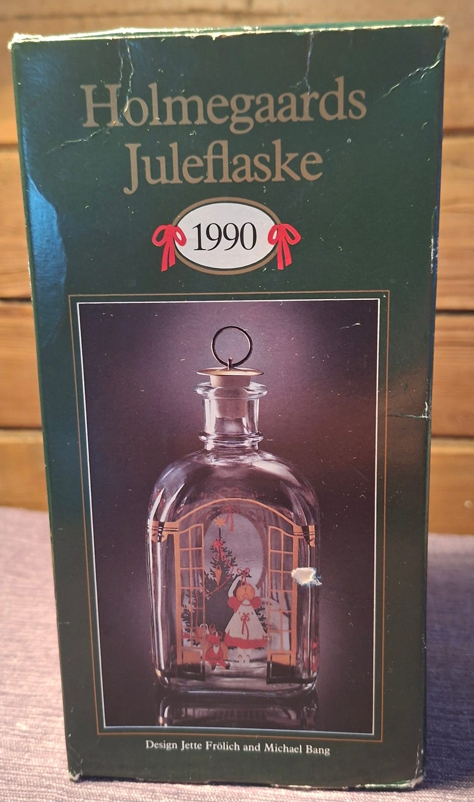 Holmegaard Juleflaske 1990 - Som ny i original eske | FINN-torget
