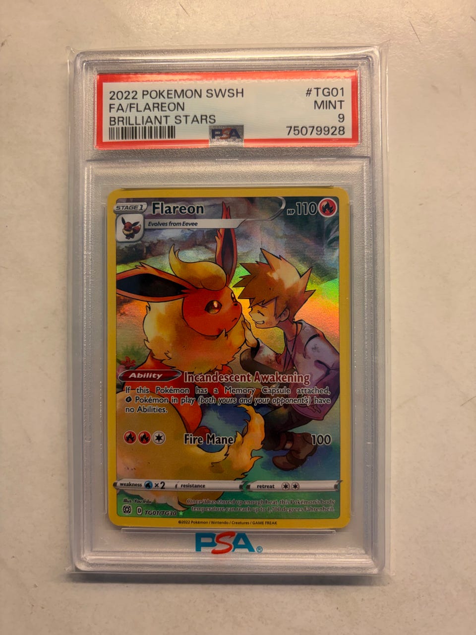 pokemon template cards Pokemon - Sword & Shield - Brilliant Stars - Flareon main image 1
