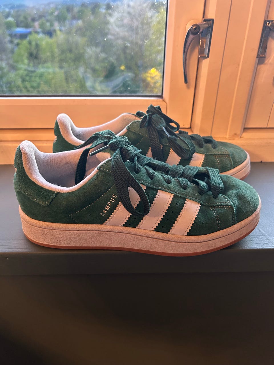 adidas gazelle silver green womens Kjøp adidas Originals Dark Green/Ftwr White/Gum 2 Campus 00S Cf El C  Sneakers