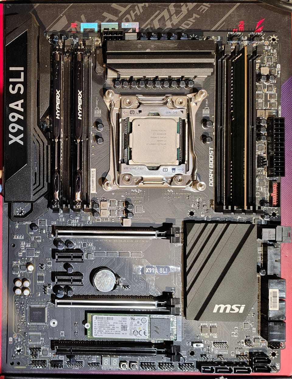MSI X99-S04A + i7-6800K +Quadro K2000セット MSI X99 A SLI - i7 6800K - 24gb DDR4 - 256gb | FINN-torget