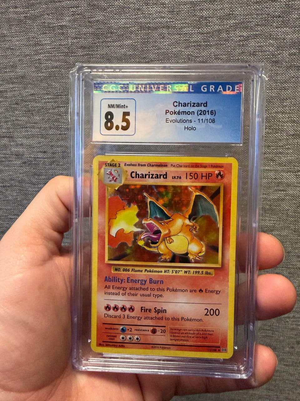charizard pokemon card 11/108 holo Charizard - XY